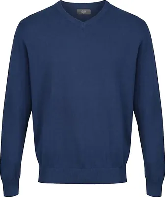 Image de CastlePoint - Pull col V pour homme PB138 (L) (Denim)