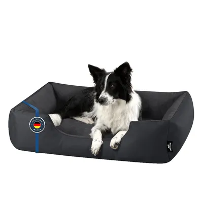 Image de BedDog lit pour chien ZARA coussin pour chien avec housse lavable panier pour chien canapé pour chien,GRAFIT (graphite),(XL) ca. 100x85x23cm