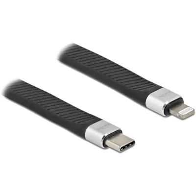 Produktbild von Delock FPC Flachbandkabel USB Type-C zu Lightning" für iPhone", iPad" und iPod" 13 cm