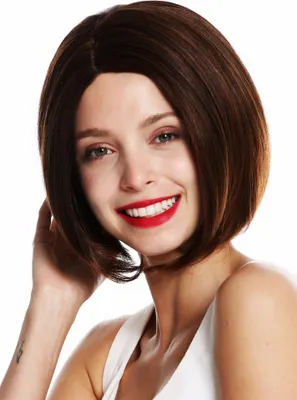 Produktbild von WIG ME UP Perücke kurz Bob Scheitel Kastanie Braun Mix VK-29-2T30
