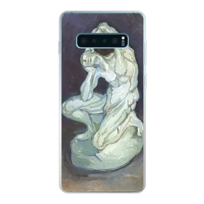 Produktbild von MuchoWow® Handyhülle Schutzhülle Hülle für Samsung Galaxy S10 Lite Gipsskulptur eines knienden Mannes - Vincent van Gogh Silikon Softcase Handy Hülle - Schutz
