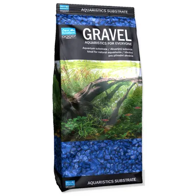 Image de Sable AQUA EXCELLENT 3-6 mm bleu 1 kg