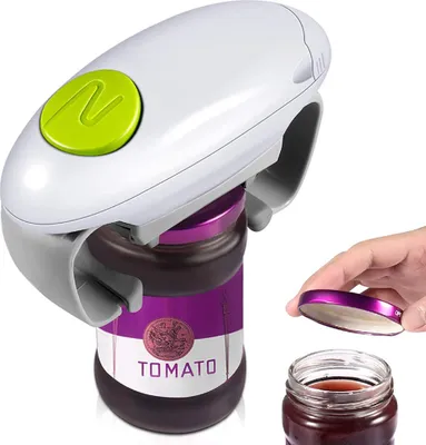 Produktbild von Automatischer Glasöffner, höheres Drehmoment für verbesserte Leistung beim Öffnen von Gläsern im Fernsehen(Grün)