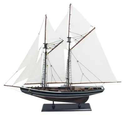 Image de Décoration de voilier en bois, avec tissu, L=74 cm, H=66 cm
