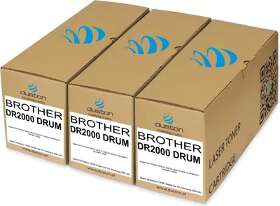 Produktbild von 3x DR2000, DR-2000 Band Schwarz kompatibel mit kompatibel zu Brother DCP-7010Fax 2920 HL-2030 HL-2032 HL-2040 HL-2070N MFC-7420 MFC-7820n