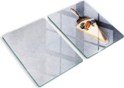 Produktbild von Abdeckung Glas - Küchenabdeckung - 2x40x52 cm - Abdeckplatte -Stück Kuchen