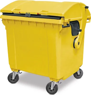Produktbild von BRB 1100 Liter Großmüllbehälter/Müllcontainer nach EN 840, MGB gelb