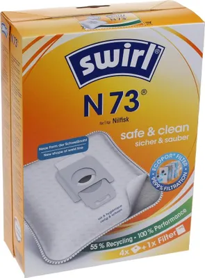 Produktbild von Swirl N 73, Staubbeutel, Weiß, 4 Stück(e)
