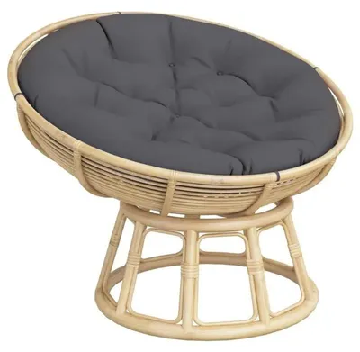 Produktbild von Rundes Sitzkissen - Bodenkissen 100 x 11 cm - Oxford Stoff - Baumwollfüllung - Für Stuhl oder Boden - Armeegrün