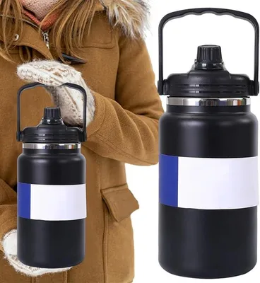 Imagen del producto de Botella de agua de acero inoxidable de 4 litros, termo aislado al vacío