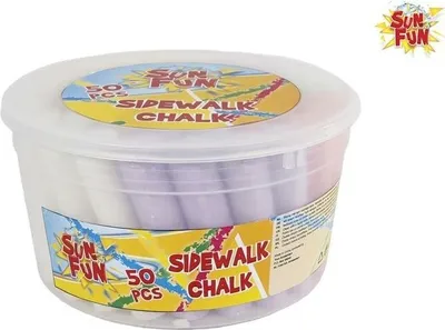 Obrázok produktu pre Chodníková krieda vo vedre, 50 ks.