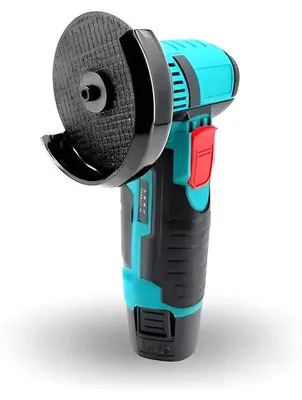 Immagine prodotto di Smerigliatrice angolare - Mini lucidatrice - A batteria - Motore a spazzole - Con 1 batteria - Per la lavorazione dei metalli e il fai da te