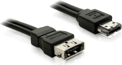 Produktbild von Power Over eSATA Verlängerungskabel Stecker auf Buchse, extern, 1m, Good Connections®