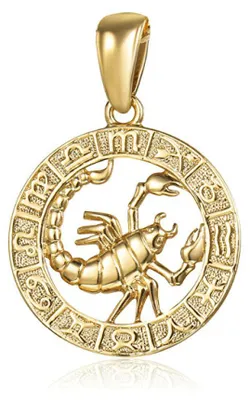 Produktbild von Gold-plated Scorpio pendant SVLP0713XH2GOSC