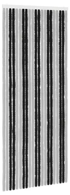 Obrázek produktu pro vidaXL Síť proti hmyzu Chenille, šedá a černá, 90 x 220 cm