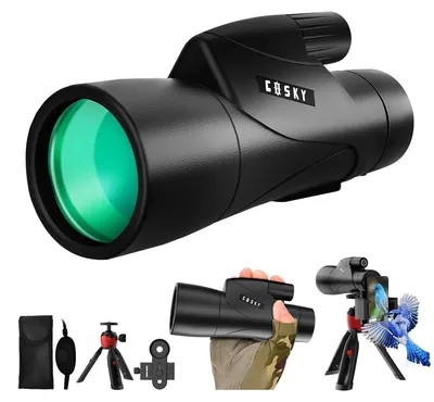 Zdjęcie produktu dla Monokular - 12 x 55 mm - HD - Ze statywem i adapterem do telefonu