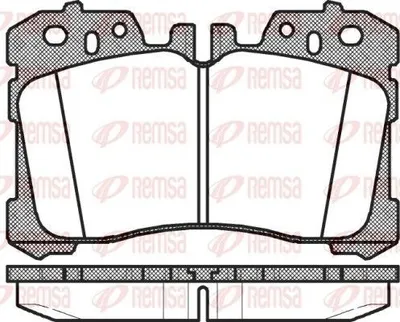 Produktbild von REMSA Bremsbeläge Satz Vorne Bremsklötze für HYUNDAI ix35 (LM, EL, ELH) 1320.00