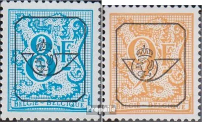 Produktbild von Briefmarken Belgien 1983 Mi 2143v V,2211V (kompl.Ausg.) Vorausentwertung postfrisch Löwe