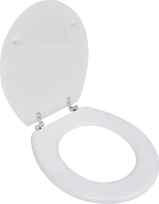 Produktbild von The Living Store Toilettensitz MDF Deckel Schlichtes Design Weiß