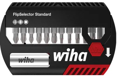 Image de Assortiment d'embouts Wiha 13 pcs. embouts PH/PZD/TX 25 mm de long Porte-embouts avec aimant - 39040