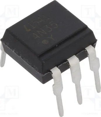 Produktbild von 2x Optokoppler Kanäle: 1 Uce: 30V 4N35 Optokoppler - ausgang   THT