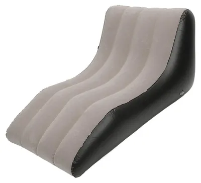 Produktbild von Aufblasbarer Sofa-Sessel PVC-beflockter aufblasbarer Sessel Aufblasbare Couch für Wohnzimmer Campingausflüge Reisen Braun