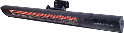 Produktbild von Sunred Nástěnný ohřívač Royal Diamond Dark 2500W Červená zlatá Uhlíková černá