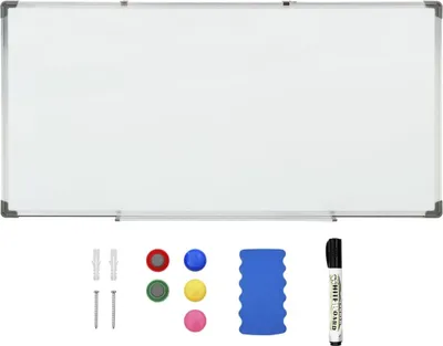 Produktbild von vidaXL Magnetická tabuľa biela 110x60 cm Oceľ