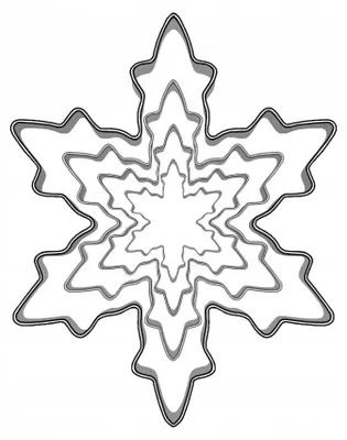 Produktbild von EkoForemki Schneeflocken Ausstecher Plätzchen 4-teilig Set