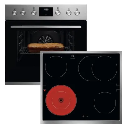Produktbild von Electrolux ELXH3X1 Einbau-Herd-Set KEFGH40BX + LRD64062XK, 60 cm, edelstahl