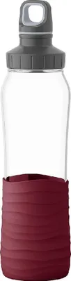 Obrázok produktu pre emsa N3100700 emsa sklenená fľaša na pitie Drink2Go, 0,7 l, vínová červená