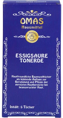 Produktbild von Coolike Essigsaure Tonerde Baumwoll-Kompressen, 5 St. Tücher