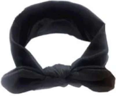 Produktbild von CHPN - Haarbänder - Stirnband - Mädchenhaarband - Kinderhaarband - Für Teenager - Mädchen - Damen - Schleife - Einfarbig - Schwarz - Trendiges Haarband