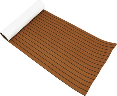 Immagine prodotto di tappeto per pavimento in teak 240x90 cm in schiuma EVA, antiscivolo, impermeabile, marrone