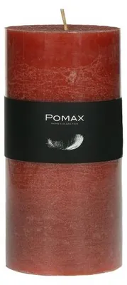 Image de Bougie Pomax, en cire de paraffine, en terre cuite, diamètre 7 cm, hauteur 14 cm