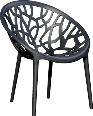 Produktbild von 4er-Set AMAZONAS | Designer Kunststoffstuhl | Schwarz | Kunststoff | Stapelbar | Kunststoff Stuhl, Kunststoffstühle Outdoor