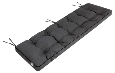 Produktbild von Sitzauflage für Gartenbank, Polsterauflage, Sitzkissen, Bankkissen, Bankpolster mit 8 cm Dicke, Auflage für Bänke - 150x50 cm - dunkelgrau