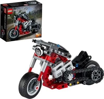 Obrázok produktu pre Stavebnica modelu LEGO Technic 42132 Motorka; podarujte de?om odmenu v podobe modelu motorky; hra?ka 2 v 1 pre deti od 7 rokov (160 dielikov)