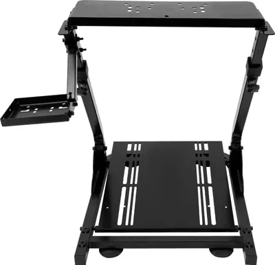 Immagine prodotto di Supporto volante da corsa - Wheel Stand - Pieghevole - Regolabile - Supporto leva del cambio - Telaio simulatore - Nero