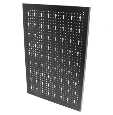 Immagine prodotto di Pannello forato per utensili da officina - Tavola portautensili perforata - 40 x 60 cm - Pieghevole - Metallo - Verticale - Nero
