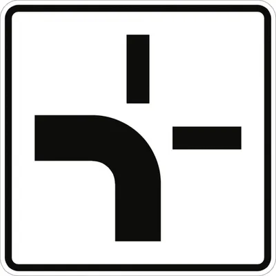 Produktbild von Verkehrsschild VZ1002-10, Verlauf der Vorfahrtstraße an Kreuzungen, Alu, RA1,...