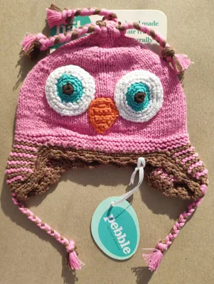 Produktbild von Babymütze Mütze "Eule" pink für Kinder von 0 - 6 Monaten