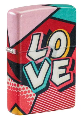 Obrázok produktu pre Zapaľovač Zippo Storm - dizajn Love - možnosť opätovného naplnenia na celý život - darčeková krabička - kovové telo - vyrobené v USA