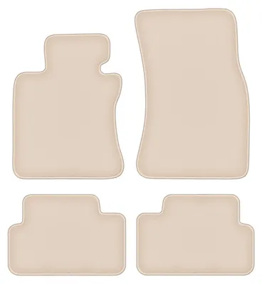 Produktbild von DURBAN Beige Velours-Fußmatten-Set für BMW 6 E63 Coupé (2003-2010)