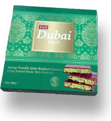 Produktbild von Dubai Schokolade - Dubai Breath von VIGOR 1.2 kg (12 x 100gr)