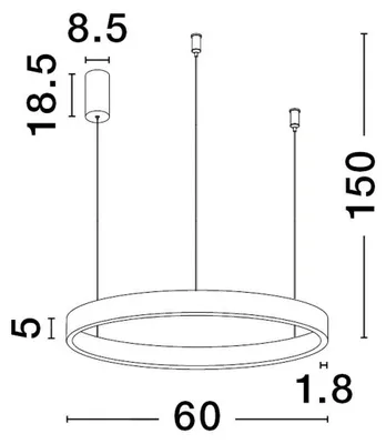 Zdjęcie produktu dla Lampa wisząca LED 77W BARI LE43252 Luces Exclusivas