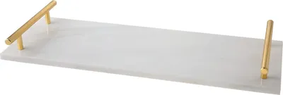 Immagine prodotto di Vassoio da portata con manici in marmo - 40x14xh4,9cm Vassoio da portata quadrato 70x70