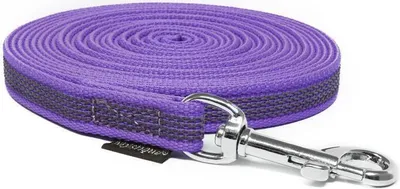 Produktbild von Mystique® Gummierte Schleppleine 12mm ohne Handschlaufe Standard Karabiner lila 7,5m