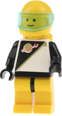 Produktbild von 1x Lego Minifigur Space Futuron Astronaut Lufttank gelb Helm Visier 9355 sp057