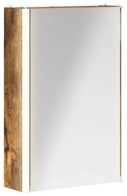Productafbeelding van vidaXL Badkamerspiegelkast, gerookt eikenhout, 33 x 11,5 x 50 cm